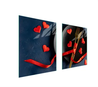 Produktbild von Glasschutzplatte Für Herd 85X52 Herz