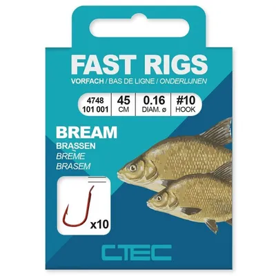 Produktbild von C-Tec Fast Rigs - Bream / Vorfachhaken: 45CM #16-0.10MM