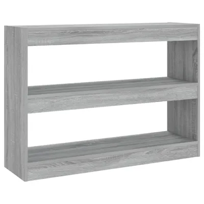 Image de vidaXL Bibliothèque/Séparation de pièce Gris Sonoma 100x30x72 cm