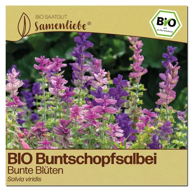 Produktbild von Samenliebe  Buntschopfsalbei Samen | Zierpflanze - bunt - samenfestes  Saatgut