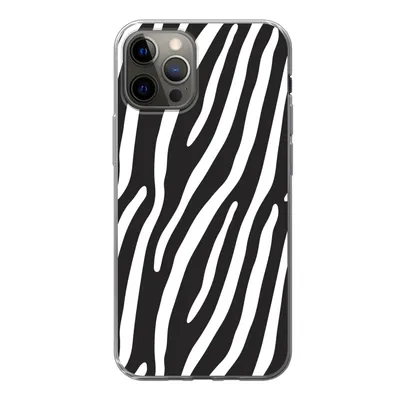Produktbild von MuchoWow® Handyhülle Schutzhülle Hülle für iPhone 13 Pro Tiere - Zebradruck - Schwarz Silikon Softcase Handy Hülle - Handy-Tasche