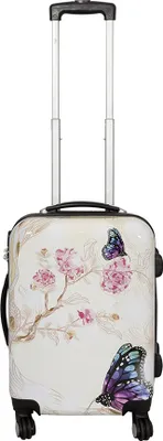 Produktbild von Butterfly Motiv Bordgepäck Trolley Schmetterling Rollen Koffer 35 Li Bowatex