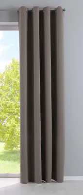 Produktbild von Vorhang Blickdicht »NewYork« Taupe HxB 245x140 cm 1er-Pack Thermo-Gardine Verdunkelungsvorhang Blackout Ösen schalldämmend UV-Schutz Raffhalter, 201920600