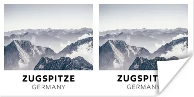 Produktbild von MuchoWow® Poster Deutschland - Berge - Wolken 40x20 cm - Poster für die Wand - Poster Schlafzimmer