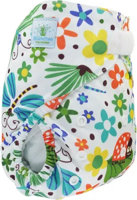 Produktbild von Blümchen Onesize-Überhose *Slimfit* KLETT Wiese