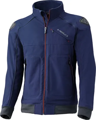 Produktbild von Held San Remo Softshell Motorradjacke wind- und wasserabweisend blau Größe M
