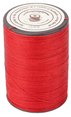 Gewachster Polyesterfaden 0,45 mm, 160 m, Rot