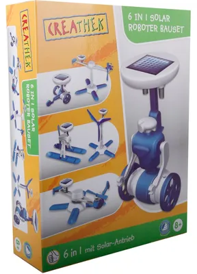 Produktbild von Creathek Solar 6 in 1 Roboter Bau-Set