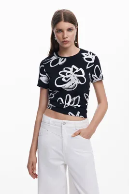 Productafbeelding van Desigual dames T-shirt, zwart, maat M