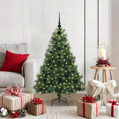 Zdjęcie produktu dla Maison Exclusive – Sztuczna choinka bożonarodzeniowa z 150 diodami LED, zielona, 120 cm, PE i PVC