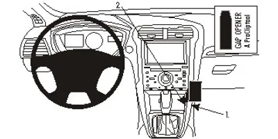 Produktbild von Brodit ProClip Fahrzeughalter 854823 - Winkelbefestigung - Ford Fusion 13-20, Ford Mondeo 15-18