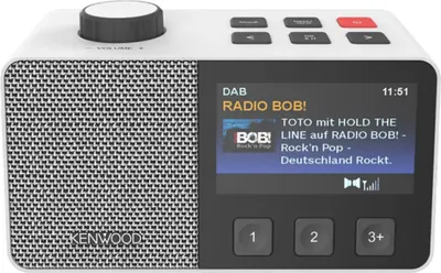 Produktbild von Kenwood CR-M70DAB-W, Tragbar, Digital, DAB+, FM, 87,5 - 108 MHz, 174928 - 239200 MHz, 5 W
