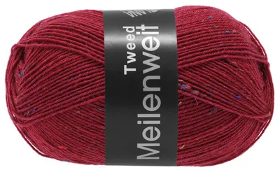 Produktbild von Meilenweit 100 Tweed 161 | Weinrot