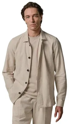 Produktbild von Overshirt beige Profuomo dunkler Knopf meliert