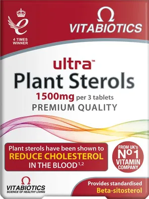 Zdjęcie produktu dla Vitabiotics Ultra Plant Sterols 500mg, 30 tabletek