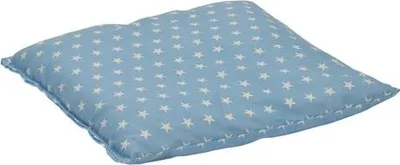 Produktbild von D&L Traubenkern Wärmekissen Classico - 27 x 25cm - Blau mit Weißen Sternen - Nacken-/Schultermassagekissen