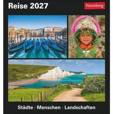 Obrázek produktu pro Cestovní odtrhávací kalendář 2027 – Kulturní kalendář – Města, lidé, krajiny