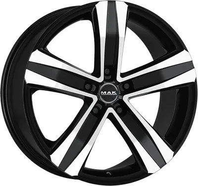 Produktbild von Alufelge Mak Stone 5 3 6.5X15 5X160 Et 52 Black Mirror