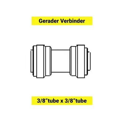 Obrázok produktu pre Konektor priamej redukcie 1/2" až 3/8"