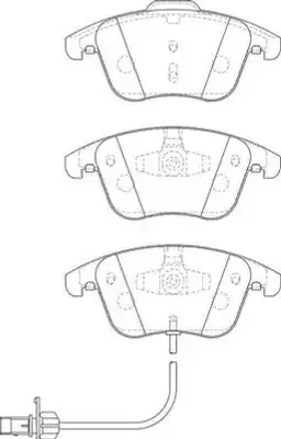 Produktbild von JURID Bremsbeläge Satz Vorne für AUDI A4 Avant (8K5, B8) 573258J