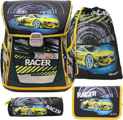 Produktbild von Spirit Schulranzen Set Cool Racer 10-teilig gefüllt