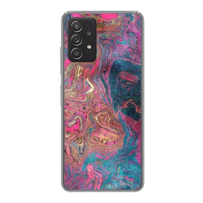 Produktbild von MuchoWow® Handyhülle Schutzhülle Hülle für Samsung galaxy a73 Marmor - Farbe - Gussformen Silikon Softcase Handy Hülle - Handyhülle