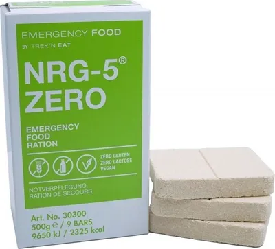 Produktbild von NRG-5 ZERO - NOTVORRAT - GLUTENFREI | 500 Gramm Einheit | Notverpflegung Emergency Food - 15 Jahre MHD