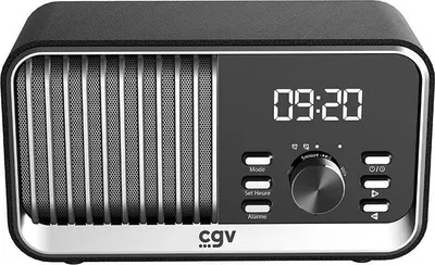 Immagine prodotto di Radio FM portatile Bluetooth, batteria integrata, design vintage, nero