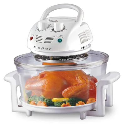 Halogeenoven 18 L, Timer 60 Min, 1400 W, Weiß