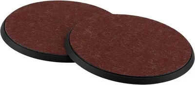 Zdjęcie produktu dla Podkładki filcowe okrągłe, 10 x 10 cm - antypoślizgowy filc - grubość 6 mm - idealne do szklanek i kubków