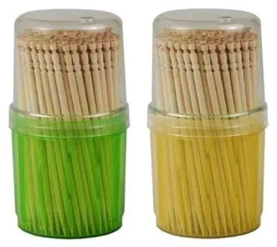 Produktbild von Fingerfood - Picker rund 6,5 cm gedrechselt, im Spender