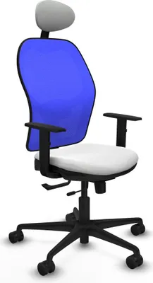 Image de Chaise de bureau avec appui-tête Jorquera Piqueras y Crespo 1D036N1 Blanc