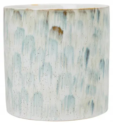 Produktbild von Donika Keramik-Blumentopf 16 x 16 cm Blau Weiß