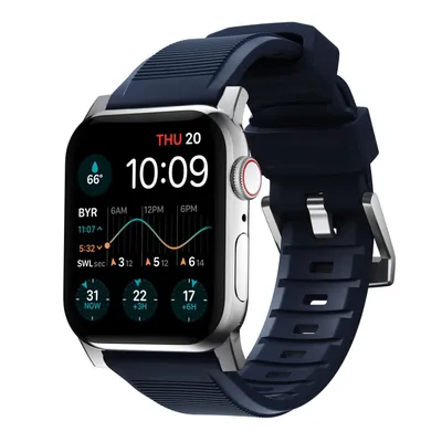 Obrázok produktu pre Nomad NM01296485, Skupina, Smartwatch, Modrá, Apple, Watch 49mm, 46mm, 45mm, 44mm, and 42mm (Ultra 1-3, Series 1-11, and SE), Guma
