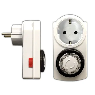 Produktbild von Zeitschaltuhr Analog Timer Steckdose mit Kinderschutz 24h Zeitschaltung Zeitschalter Schaltuhr