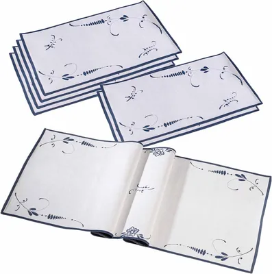 Produktbild von Villeroy & Boch Vieux Luxemboug Gobelin Tisch-Set 7-teilig | Tischläufer & 6 Platzsets | Baumwolle