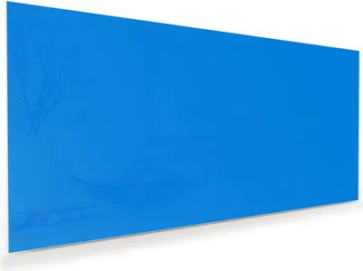 Produktbild von Glasbild 60x30cm in XXL für Wohnzimmer, Schlafzimmer Motiv Hellblauer Hintergrund I