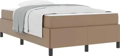 Obrázek produktu pro vidaXL Rám postele s matrací Cappuccino 120 x 200 cm látka