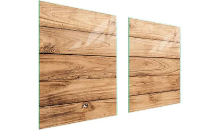 Image de Plaque De Protection Des Vitres Pour Herd 85X52 Bois