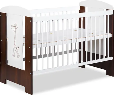 Obrázok produktu pre Detská postieľka 60x120 MISTY - biela / orech
