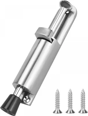 Produktbild von Verstellbarer Türstopper mit Schrauben, Türstopper aus Edelstahl, Silber