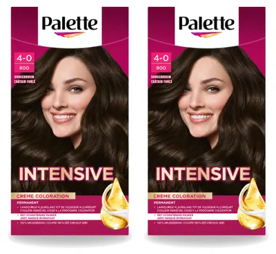 Produktbild von 2 x Poly Palette Haarverf - Donkerbruin 800 - 115 ml - Vorteilspackung - 2 Stücke