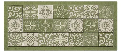Küchenläufer, antislip, waschbar, Majolica-Design, 55x115 cm