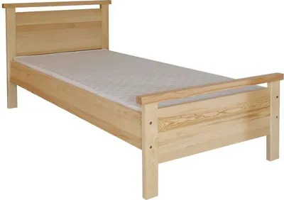 Produktbild von Kinderbett / Jugendbett Kiefer massiv Vollholz natur 70, inkl. Lattenrost - Abmessung 100 x 200 cm