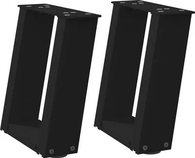 Obrázek produktu pro vidaXL Nohy konferenčního stolku ve tvaru U 2 ks černé 30x(30-31) cm ocelové