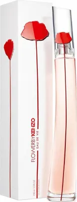 A perfume bottle and its packaging are displayed against a white background.