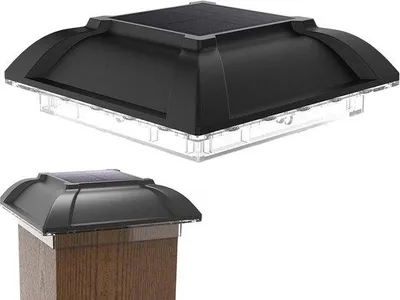 Zdjęcie produktu dla Oświetlenie solarne na zewnątrz - lampy sufitowe - wodoszczelna konstrukcja - 14 x 13,8 x 5,2 cm