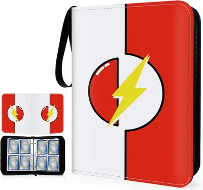 Produktbild von Karten Sammelalbum 4-Pocket, 50 Seiten 400 Taschen Sammelmappe mit Tragegriff, Tragbarer Wasserdichter Sammelkarten Album, Geschenk für Jungen Mädchen