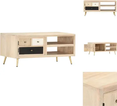 Produktbild von vidaXL Couchtisch 90×45×40 cm Massivholz Mango - Couchtische