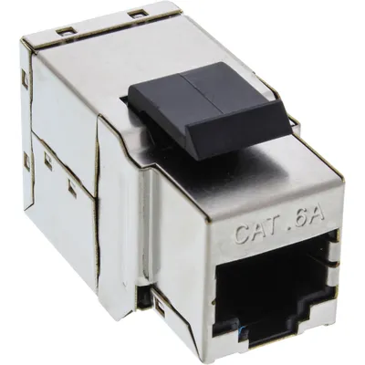 Produktbild von InLine® Keystone RJ45 Buchse / Buchse, SNAP-In, Cat.6A STP